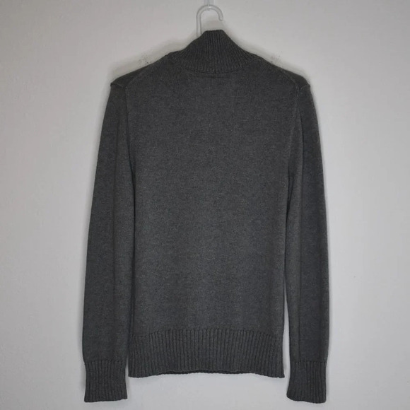 American Eagle Mens Sz S Classic Fit Quarter Zip Button Pullover Sweater Cotton - Picture 9 of 16